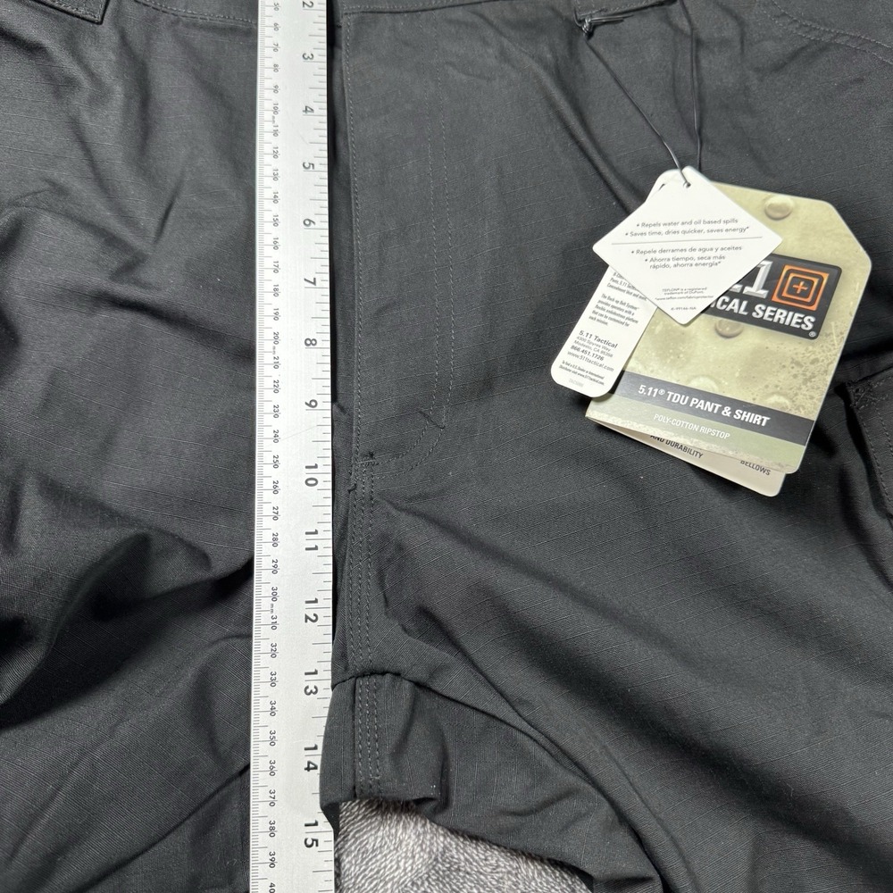5.11 Tactical Men's Pants Ripstop TDU Relaxed Fit XL Black 74003 - Picture 11 of 16